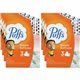 Puffs Basic Facial Tissues - 2 Ply - Assorted - 180 Per Box - 24 / Carton