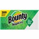 Bounty Quilted Napkins - 1 Ply - 12" x 12" - White - Paper - 200 / Pack