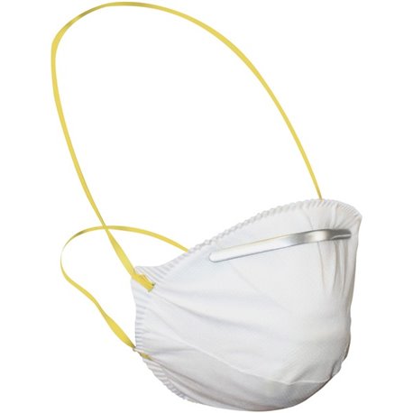 ProGuard Particulate Respirators - Mist, Dust, Respiratory, Pollen Protection - White - Comfortable, Adjustable Nose-piece, Disp