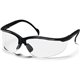 ProGuard 830 Series Style Line Safety Eyewear - Ultraviolet Protection - Polycarbonate - Clear, Black - Comfortable, Lightweight