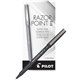 Pilot Razor Point II Marker Pens - Super Fine Pen Point - 0.3 mm Pen Point Size - Black - Black Barrel - Plastic Tip - 1 Dozen