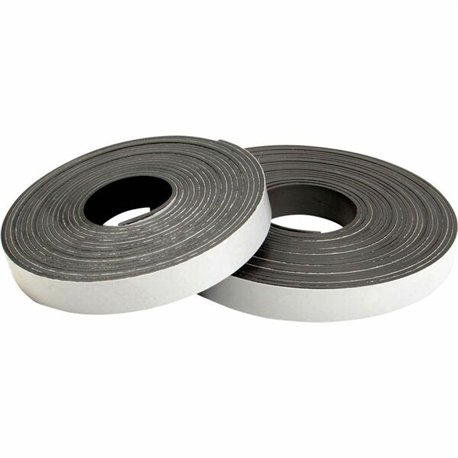 Zeus Magnetic Tape Refill - 15 ft Length x 0.50" Width - For Calendar, Mount Picture/Poster, Metal - 1 / Roll - Black