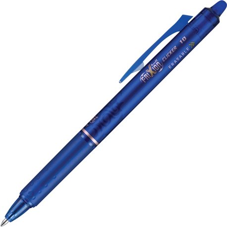 FriXion Ball Clicker 1.0mm Retract Gel Pen - Bold Pen Point - 1 mm Pen Point Size - Refillable - Retractable - Blue Gel-based In