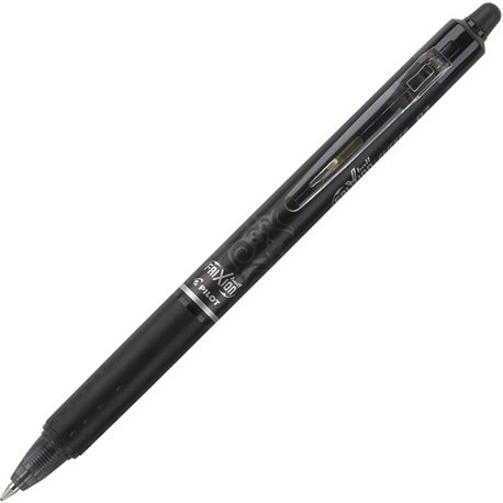 Pilot FriXion .7mm Clicker Erasable Gel Pens - 0.7 mm Pen Point Size - Retractable - Black Gel-based Ink - Black Barrel - 1 Doze