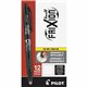 Pilot FriXion Ball Erasable Gel Pens - Fine Pen Point - 0.7 mm Pen Point Size - Black Gel-based Ink - Black Barrel - 1 Dozen