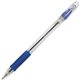 Pilot EasyTouch Ballpoint Pens - Fine Pen Point - 0.7 mm Pen Point Size - Refillable - Blue Oil Based Ink - Clear Barrel - 1 Doz