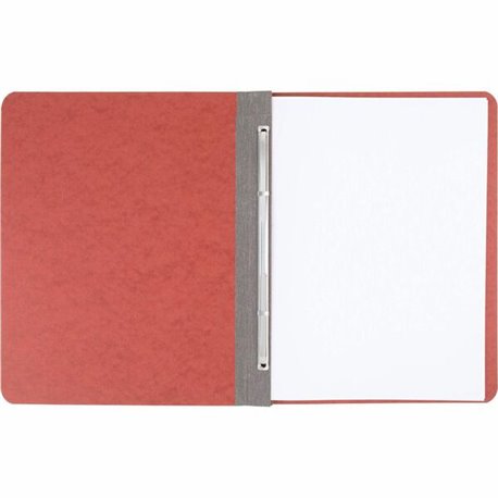 ACCO Presstex Letter Recycled Report Cover - 3" Folder Capacity - 8 1/2" x 11" - Red - 30% Recycled - 1 Each