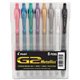 Pilot G2 Metallics .7mm Point Ink Pens - Fine Pen Point - 0.7 mm Pen Point Size - Retractable - Pink, Blue, Green, Purple Pigmen