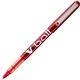 Pilot Vball Liquid Ink Pens - Fine Pen Point - 0.5 mm Pen Point Size - Red - Red Barrel - 1 Dozen