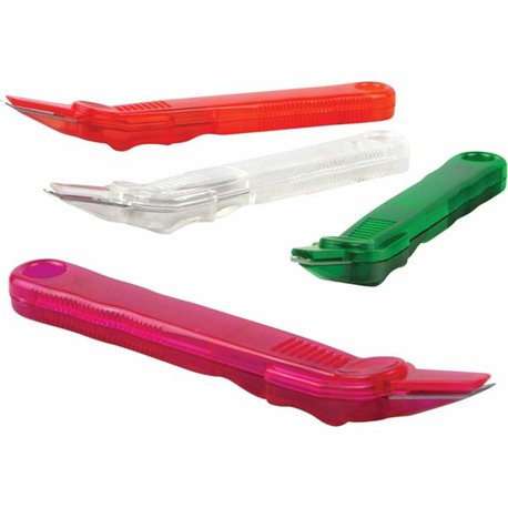Baumgartens Translucent Slim Staple Remover - Plastic - Assorted - 1 Each
