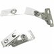 SICURIX ID Strap Clip Adapter - for Badge - Pre-punched - 25 / Pack - Clear - Vinyl