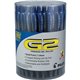 G2 1.0mm Gel Pens - Bold Pen Point - 1 mm Pen Point Size - Refillable - Retractable - Blue Gel-based Ink - Clear Barrel - 36 / P