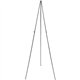 Quartet Instant Easel - 5 lb Load Capacity - 63" Height - Steel - Black