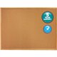 Quartet Classic Series Cork Bulletin Board - 48" Height x 72" Width - Brown Natural Cork Surface - Self-healing, Flexible, Durab