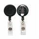 SICURIX Card Reel with Belt Clip - Plastic - 25 / Box - Black