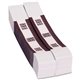 PAP-R Currency Straps - 1.25" Width - Self-sealing, Self-adhesive, Durable - 20 lb Basis Weight - Kraft - White, Violet - 1000 /