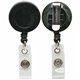 SICURIX Card Reel with Belt Clip - Plastic - 1 Each - Black