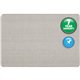 Quartet Oval Office Bulletin Board - 36" Height x 48" Width - Gray Fabric Surface - Frameless, Flexible - Gray Frame - 1 Each