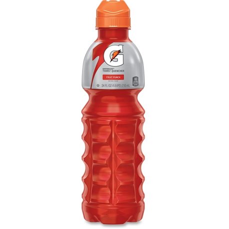 Gatorade Fruit Punch Thirst Quencher - Ready-to-Drink - 24 fl oz (710 mL) - 24 / Carton