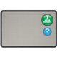 Quartet Contour Bulletin Board - 36" Height x 48" Width - Gray Fabric Surface - Durable, Self-healing - Black Frame - 1 Each