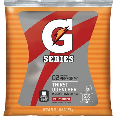 Gatorade Fruit Punch Thirst Quencher - Powder - 1.31 lb - 2.50 gal Maximum Yield - 1 / Pack