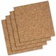 Quartet Frameless Modular Natural Cork Tiles - 12" Height x 12" Width - Brown Natural Cork Surface - Frameless, Durable, Self-he