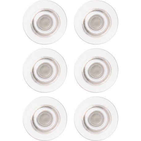 Quartet Large Glass Board Magnets - 6 / Pack - Clear