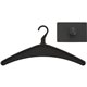 Quartet Single Post Magnetic Hook - 1 Hooks - 1 Hangers - for Coat, Jacket, Bag, Garment - Steel - Black - 1 Each