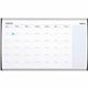 Quartet Arc Cubicle Whiteboard Calendar - 18" Height x 30" Width - White Natural Cork Surface - Magnetic, Calendar, Durable, Lig