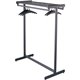 Quartet Double-Sided Garment Rack - Freestanding - 48" Width x 61.5" Height - Black Powder Coat