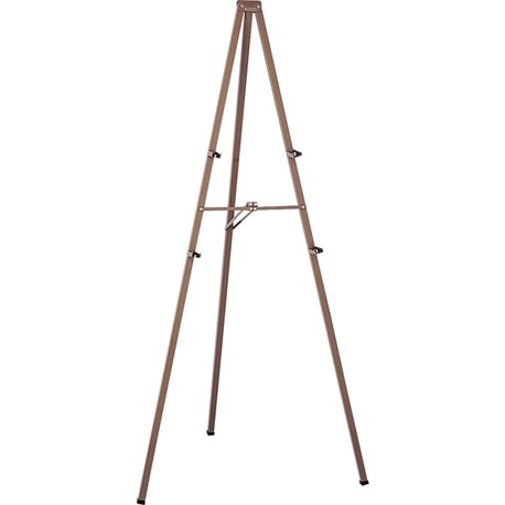 Quartet Steel Tripod Display Easel - 72" Height x 1" Width x 4" Depth - Floor - Steel - Bronze