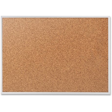 Quartet Classic Series Bulletin Board - 24" Height x 36" Width - Brown Natural Cork Surface - Heavy-gauge, Self-healing, Heavy D