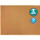 Quartet Classic Series Cork Bulletin Board - 24" Height x 18" Width - Brown Natural Cork Surface - Self-healing, Flexible, Durab