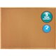 Quartet Classic Series Cork Bulletin Board - 24" Height x 36" Width - Brown Natural Cork Surface - Self-healing, Flexible, Durab