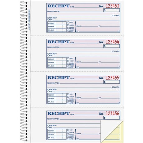 Adams Carbonless 3-part Sales Order Books - 50 Sheet(s) - 3 PartCarbonless Copy - 4.18" x 7.18" Sheet Size - White, Canary, Pink