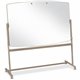 Quartet Large Reversible Total Erase Mobile Easel - 72" (6 ft) Width x 48" (4 ft) Height - White Surface - Neutral Metal Frame -