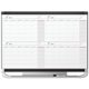 Quartet Prestige 2 Magnetic Calendar Total Erase Whiteboard - Monthly - 4 Month - Graphite, White - Steel - 36" Height x 48" Wid