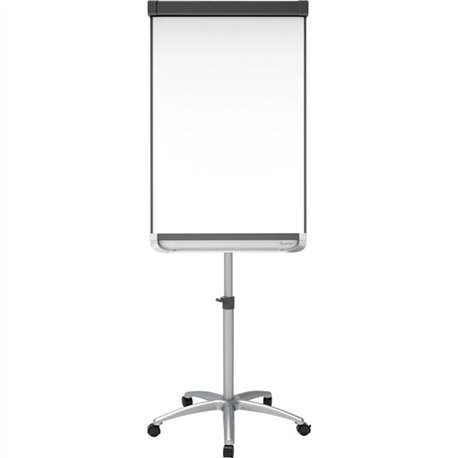 Quartet Prestige 2 Mobile Presentation Easel - 24" (2 ft) Width x 36" (3 ft) Height - White Painted Steel Surface - Graphite Alu