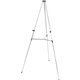 Quartet Lightweight Telescoping Display Easel - 25 lb Load Capacity - 66" Height - Aluminum, Steel, Metal - Silver