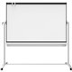Quartet Prestige 2 Mobile Presentation Easel - 72" (6 ft) Width x 48" (4 ft) Height - White Painted Steel Surface - Graphite Fra