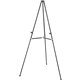 Quartet Lightweight Telescoping Display Easel - 25 lb Load Capacity - 66" Height - Aluminum, Steel, Metal - Black