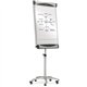 Quartet Euro Premium Mobile Magnetic Easel - 27" (2.2 ft) Width x 41" (3.4 ft) Height - White Porcelain Surface - Silver Aluminu