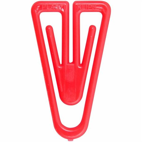 Baumgartens Assorted Colors Plastiklips - Large - 200 / Box - Assorted - Plastic