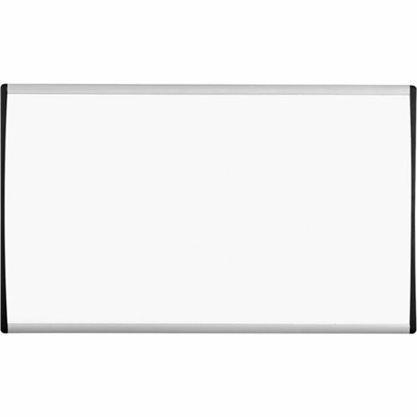 Quartet Arc Cubicle Magnetic Whiteboard - 30" (2.5 ft) Width x 18" (1.5 ft) Height - White Painted Steel Surface - Silver Alumin