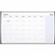 Quartet Arc Cubicle Whiteboard Calendar - 18" Height x 30" Width - White Natural Cork Surface - Magnetic, Calendar, Durable, Lig