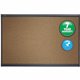 Quartet Prestige Bulletin Board - 24" Height x 36" Width - Brown Cork Surface - Self-healing, Durable - Graphite Frame - 1 Each