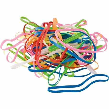Conserve Plastibands - 2.1" Length - Latex-free - 200 / Box - Polyurethane - Assorted