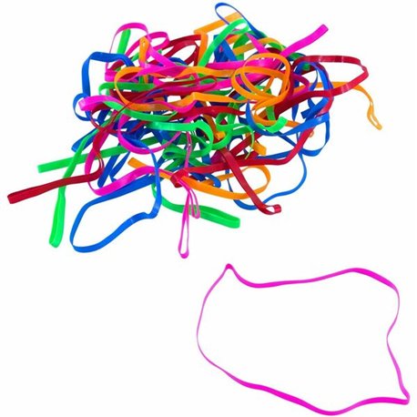 Conserve Plastibands - 4.3" Length - Latex-free - 100 / Box - Polyurethane - Assorted