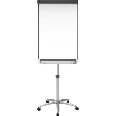 Quartet Prestige 2 Mobile Presentation Easel - 24" (2 ft) Width x 36" (3 ft) Height - White Painted Steel Surface - Graphite Alu