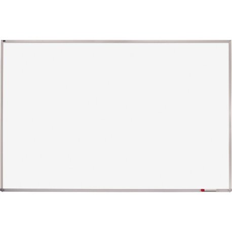 Quartet Whiteboard - 48" (4 ft) Width x 72" (6 ft) Height - White Melamine Surface - Silver Aluminum Frame - Horizontal - 1 Each